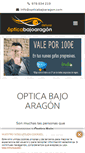 Mobile Screenshot of opticabajoaragon.com